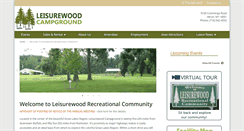 Desktop Screenshot of leisurewoodcampground.com
